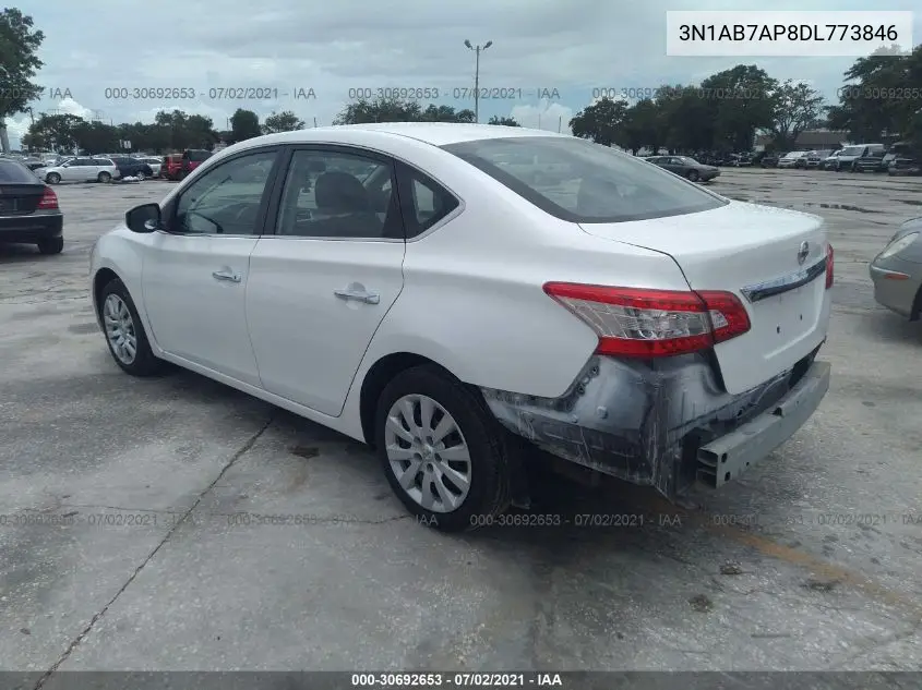 3N1AB7AP8DL773846 2013 Nissan Sentra Sv