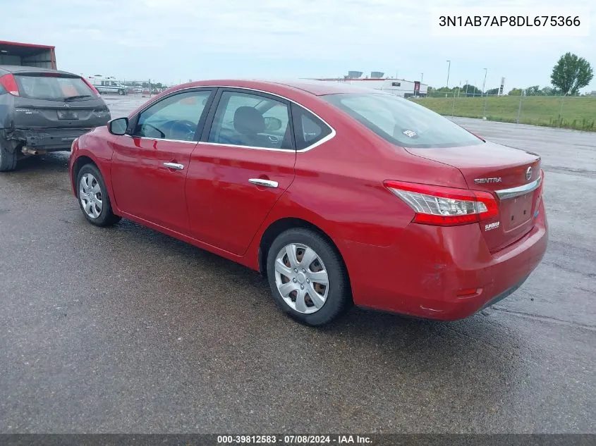 3N1AB7AP8DL675366 2013 Nissan Sentra S