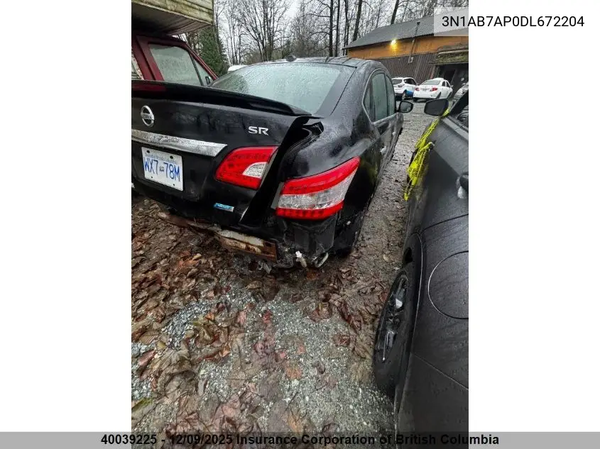 3N1AB7AP0DL672204 2013 Nissan Sentra S/Sv/Sr/Sl