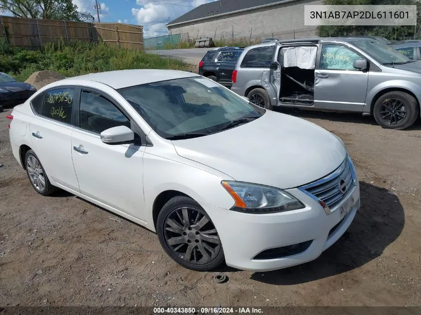 2013 Nissan Sentra Sl VIN: 3N1AB7AP2DL611601 Lot: 40343850