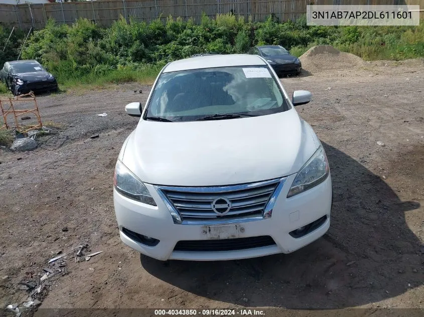 2013 Nissan Sentra Sl VIN: 3N1AB7AP2DL611601 Lot: 40343850