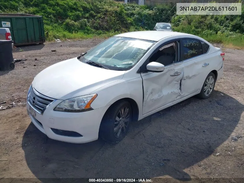 2013 Nissan Sentra Sl VIN: 3N1AB7AP2DL611601 Lot: 40343850