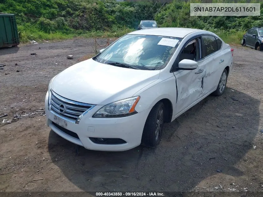 2013 Nissan Sentra Sl VIN: 3N1AB7AP2DL611601 Lot: 40343850