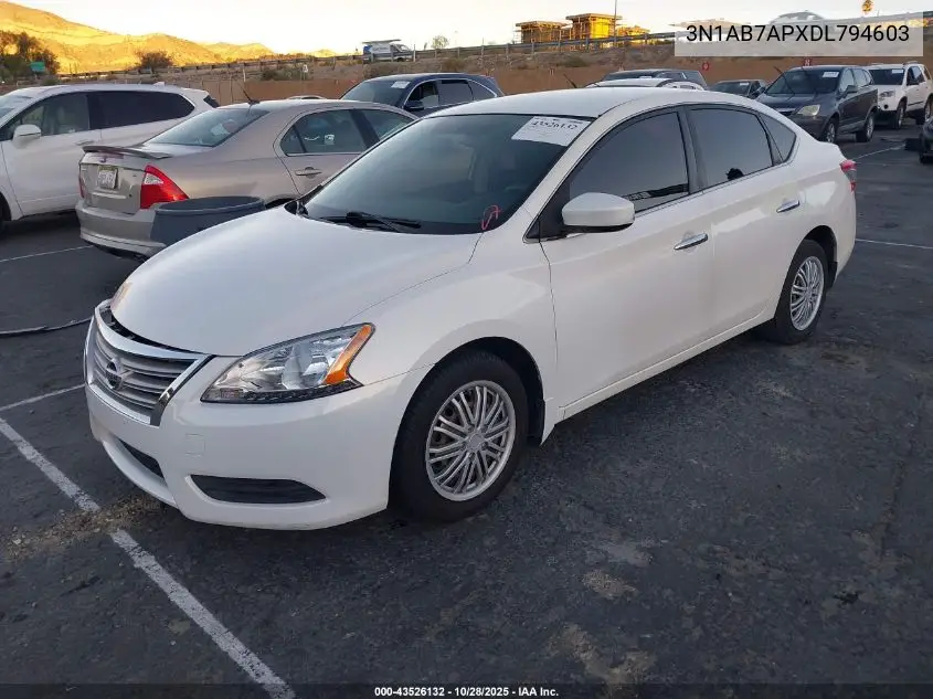 3N1AB7APXDL794603 2013 Nissan Sentra S