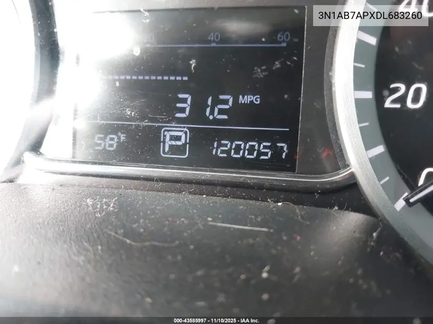 3N1AB7APXDL683260 2013 Nissan Sentra Sr