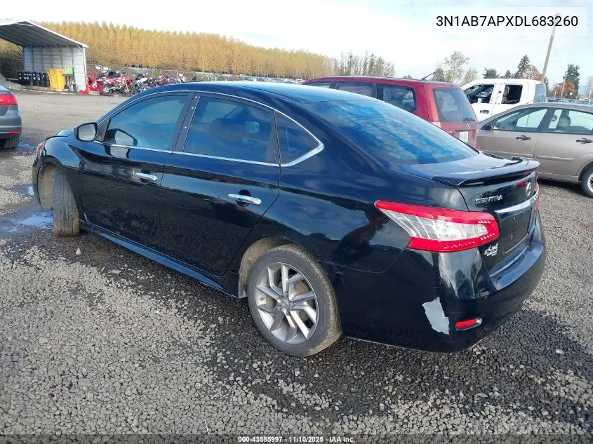 3N1AB7APXDL683260 2013 Nissan Sentra Sr