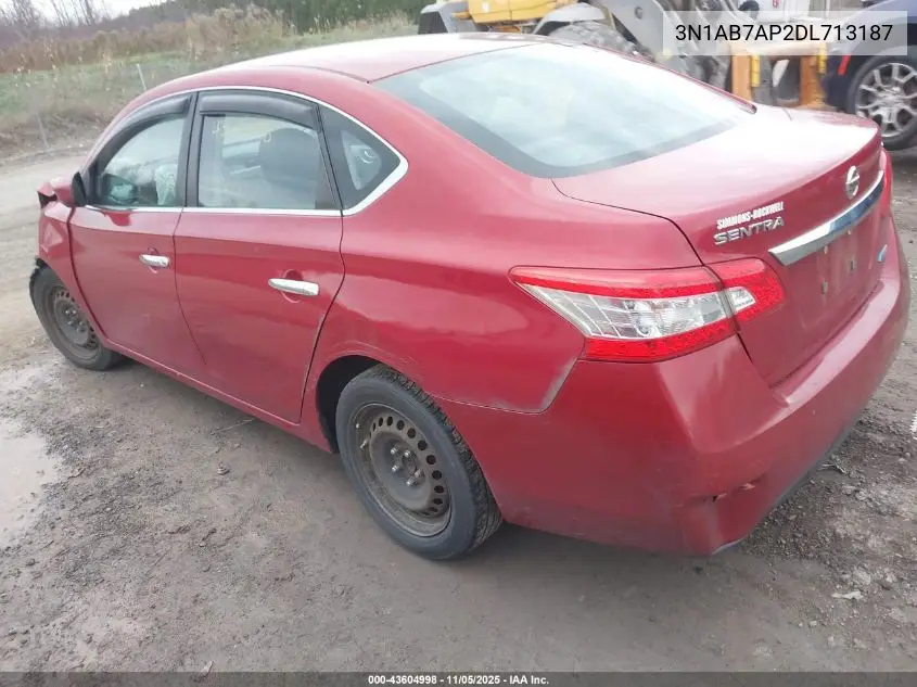 3N1AB7AP2DL713187 2013 Nissan Sentra Sv