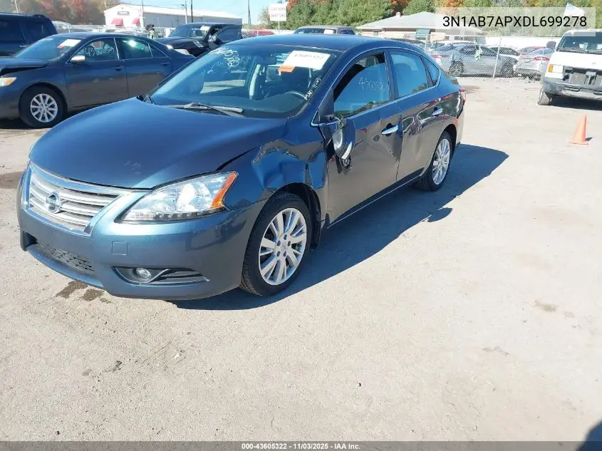 3N1AB7APXDL699278 2013 Nissan Sentra Sl