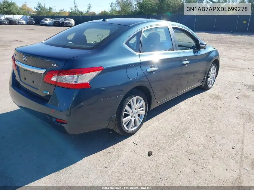3N1AB7APXDL699278 2013 Nissan Sentra Sl