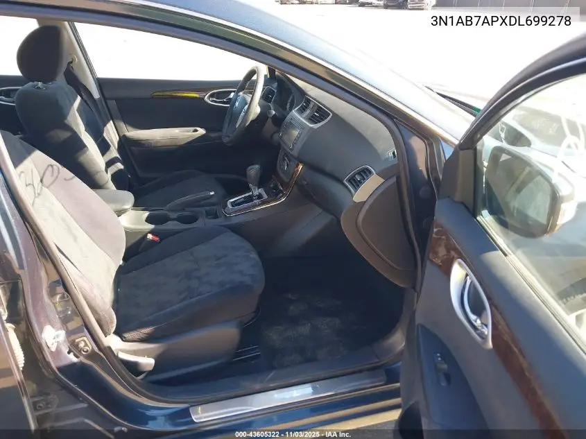 3N1AB7APXDL699278 2013 Nissan Sentra Sl