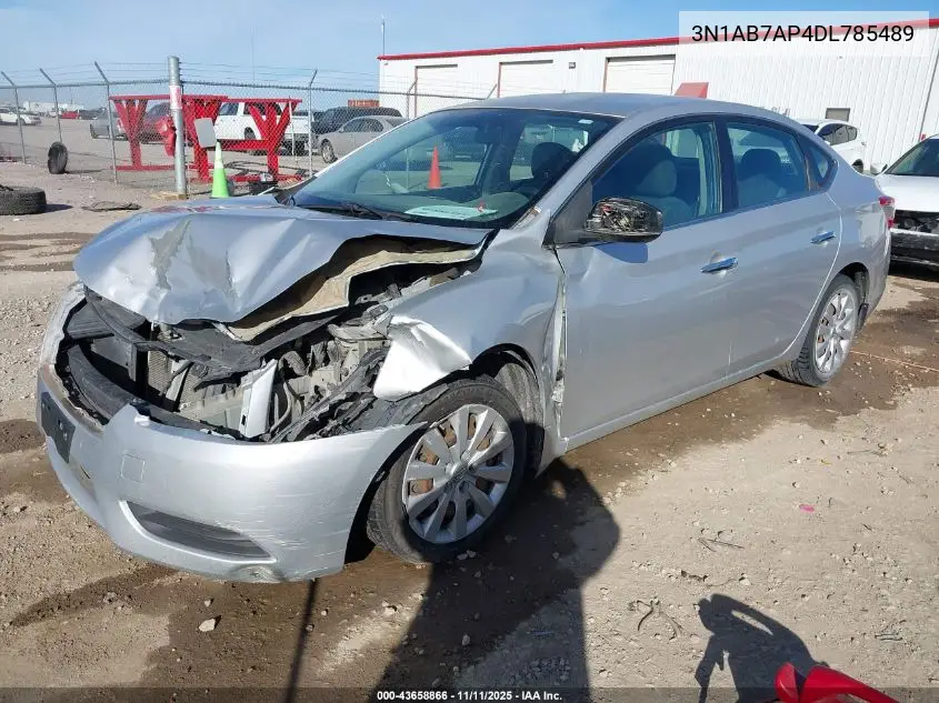 3N1AB7AP4DL785489 2013 Nissan Sentra Sv