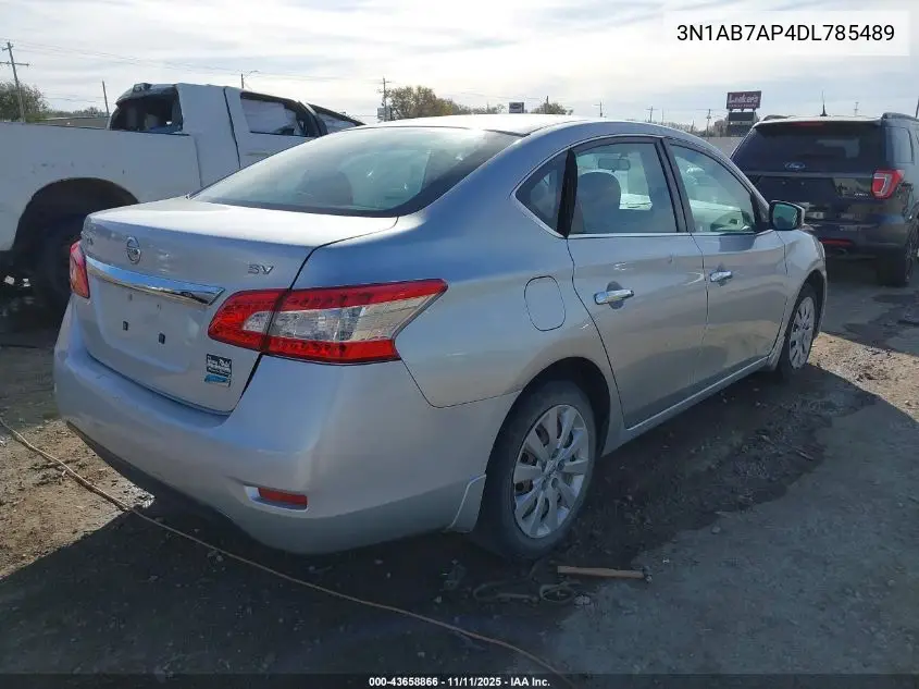 3N1AB7AP4DL785489 2013 Nissan Sentra Sv