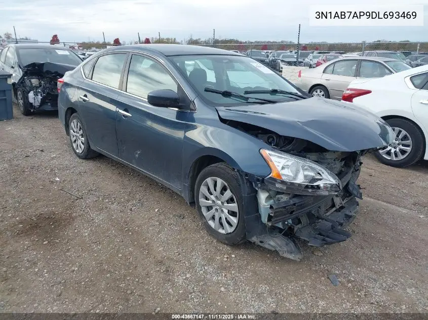 3N1AB7AP9DL693469 2013 Nissan Sentra Sv