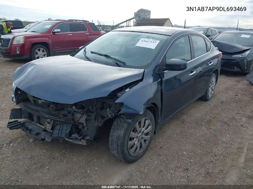 3N1AB7AP9DL693469 2013 Nissan Sentra Sv