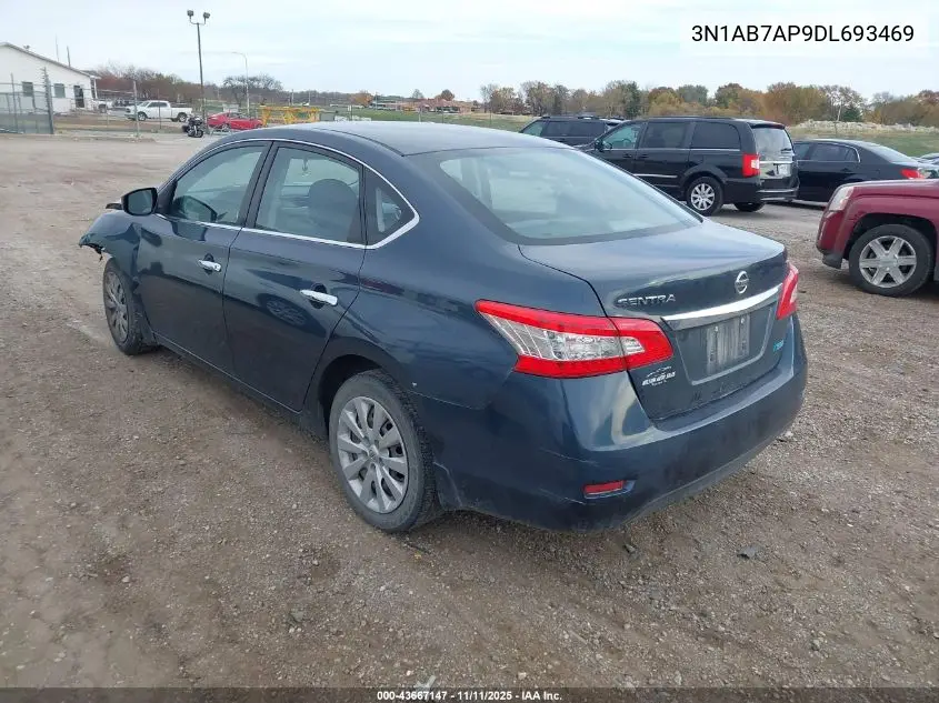 3N1AB7AP9DL693469 2013 Nissan Sentra Sv