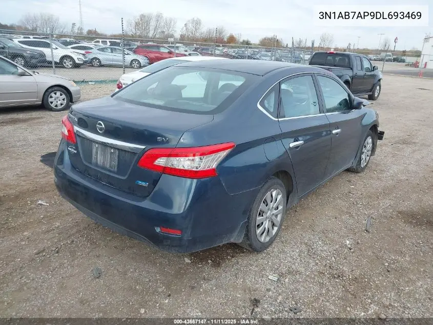 3N1AB7AP9DL693469 2013 Nissan Sentra Sv