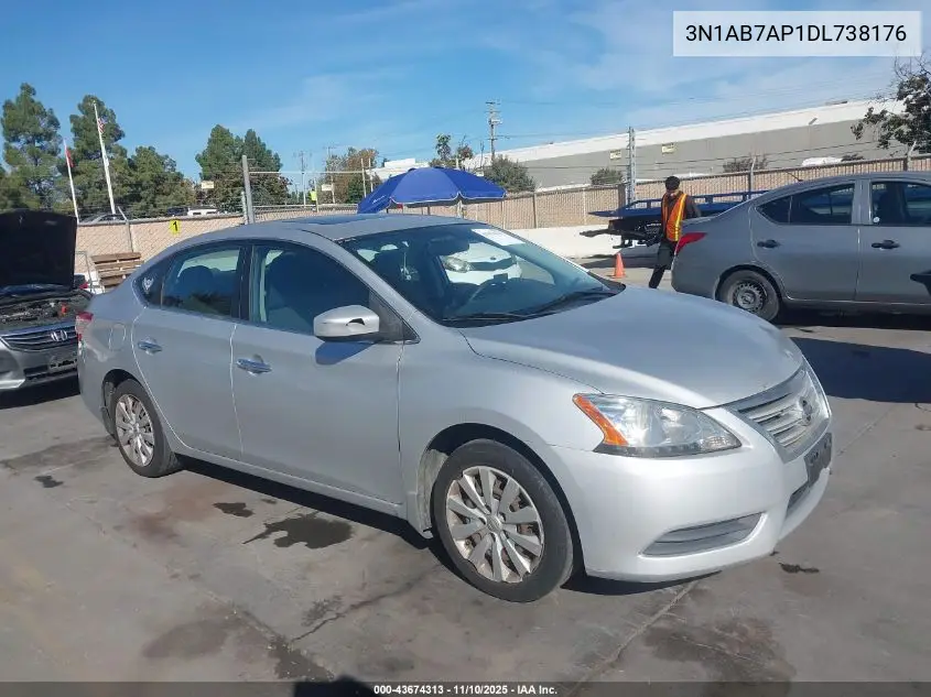 3N1AB7AP1DL738176 2013 Nissan Sentra Sv