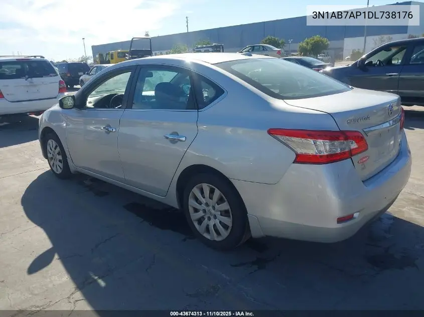 3N1AB7AP1DL738176 2013 Nissan Sentra Sv