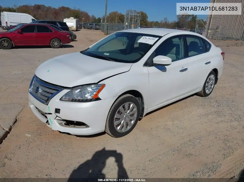3N1AB7AP1DL681283 2013 Nissan Sentra Sv