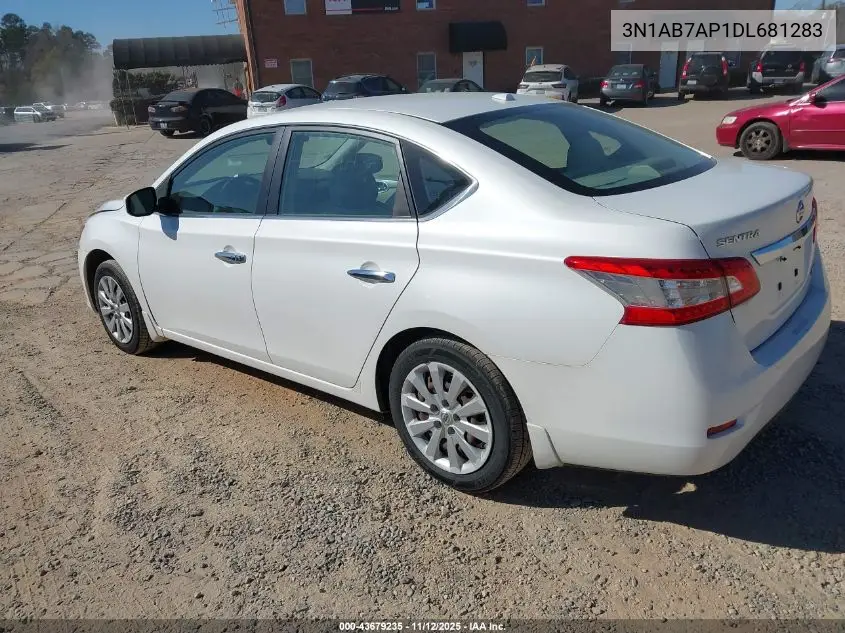 3N1AB7AP1DL681283 2013 Nissan Sentra Sv