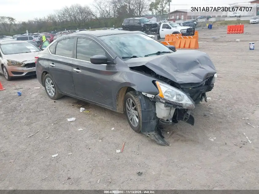 3N1AB7AP3DL674707 2013 Nissan Sentra Sv