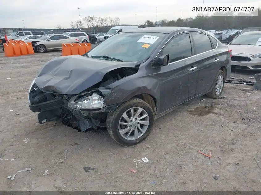 3N1AB7AP3DL674707 2013 Nissan Sentra Sv