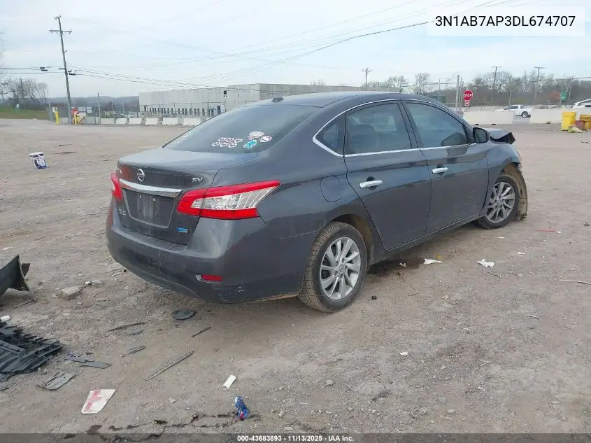 3N1AB7AP3DL674707 2013 Nissan Sentra Sv