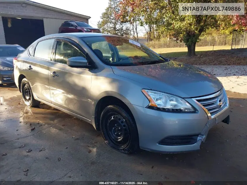 3N1AB7APXDL749886 2013 Nissan Sentra Sv