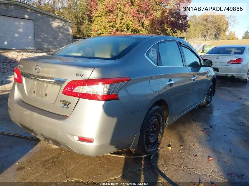 3N1AB7APXDL749886 2013 Nissan Sentra Sv