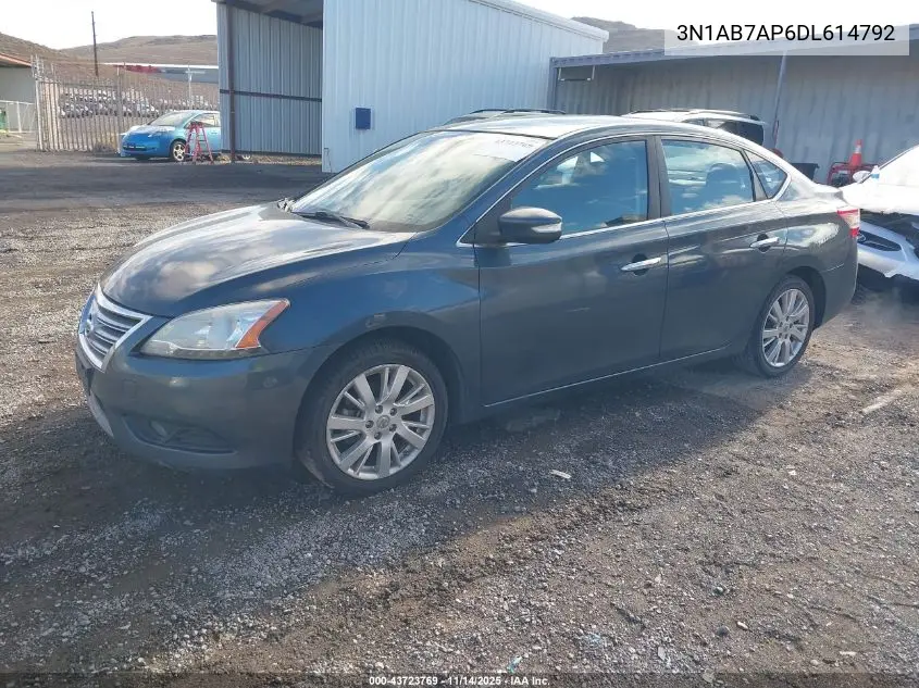 3N1AB7AP6DL614792 2013 Nissan Sentra Sl