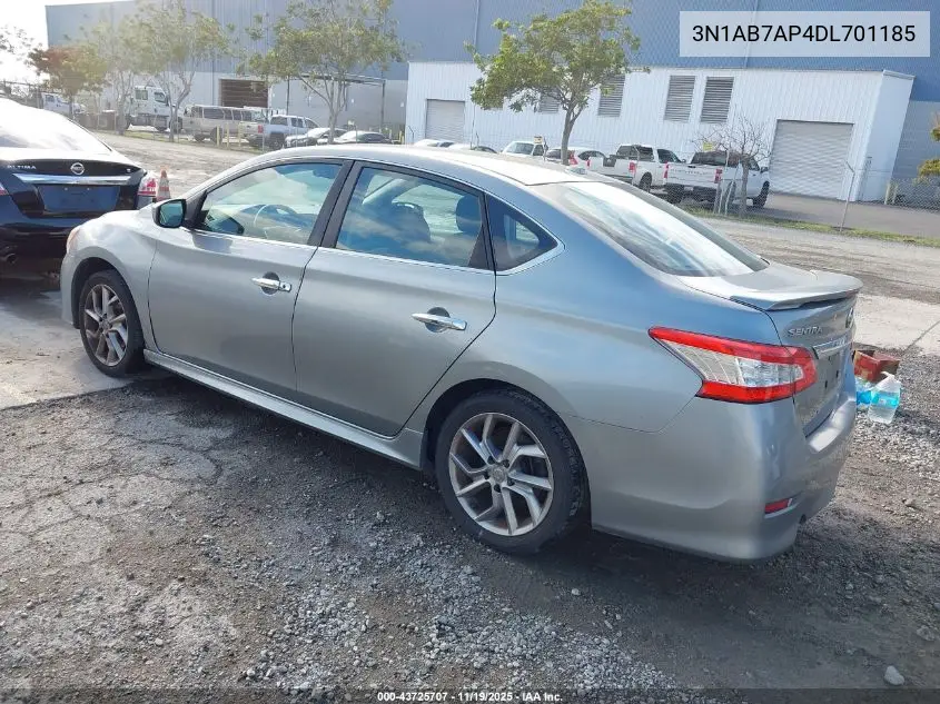 3N1AB7AP4DL701185 2013 Nissan Sentra Sr