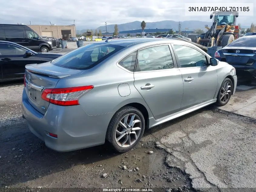 3N1AB7AP4DL701185 2013 Nissan Sentra Sr
