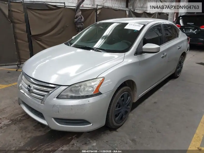 1N4AB7APXDN904763 2013 Nissan Sentra Sv