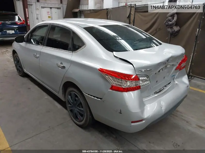 1N4AB7APXDN904763 2013 Nissan Sentra Sv