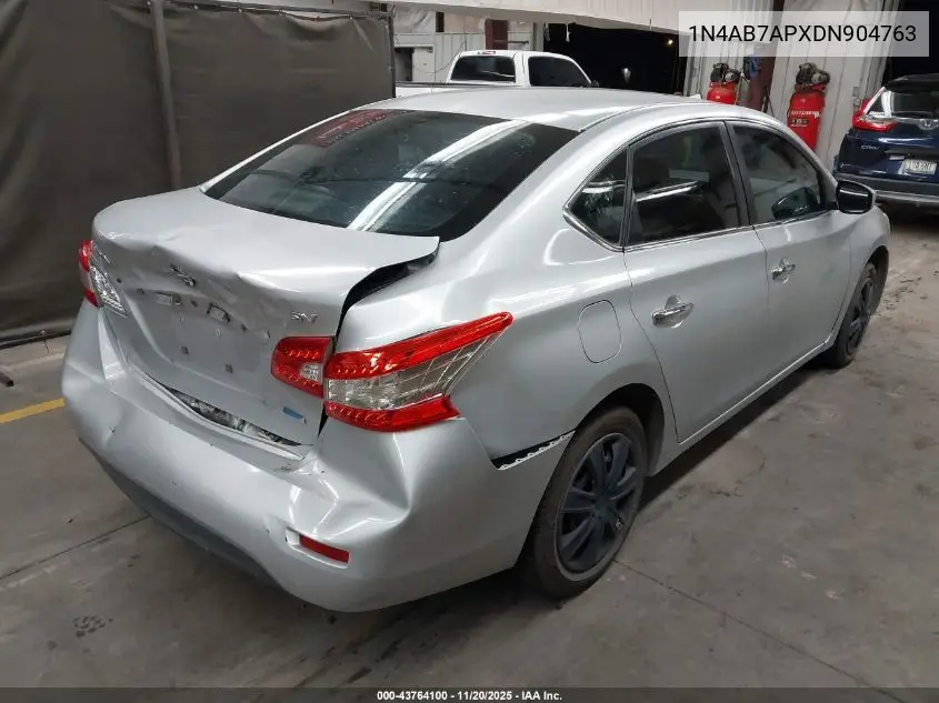 1N4AB7APXDN904763 2013 Nissan Sentra Sv