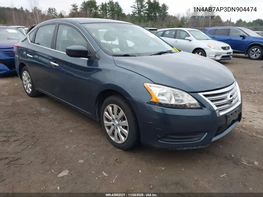 1N4AB7AP3DN904474 2013 Nissan Sentra Sv