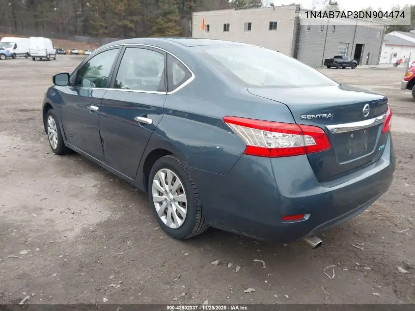 1N4AB7AP3DN904474 2013 Nissan Sentra Sv