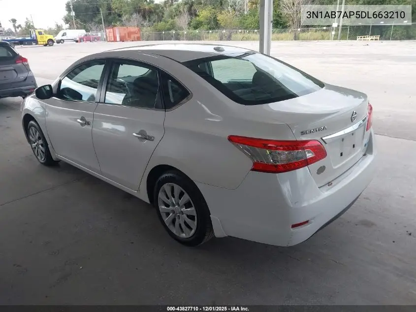 3N1AB7AP5DL663210 2013 Nissan Sentra Sv