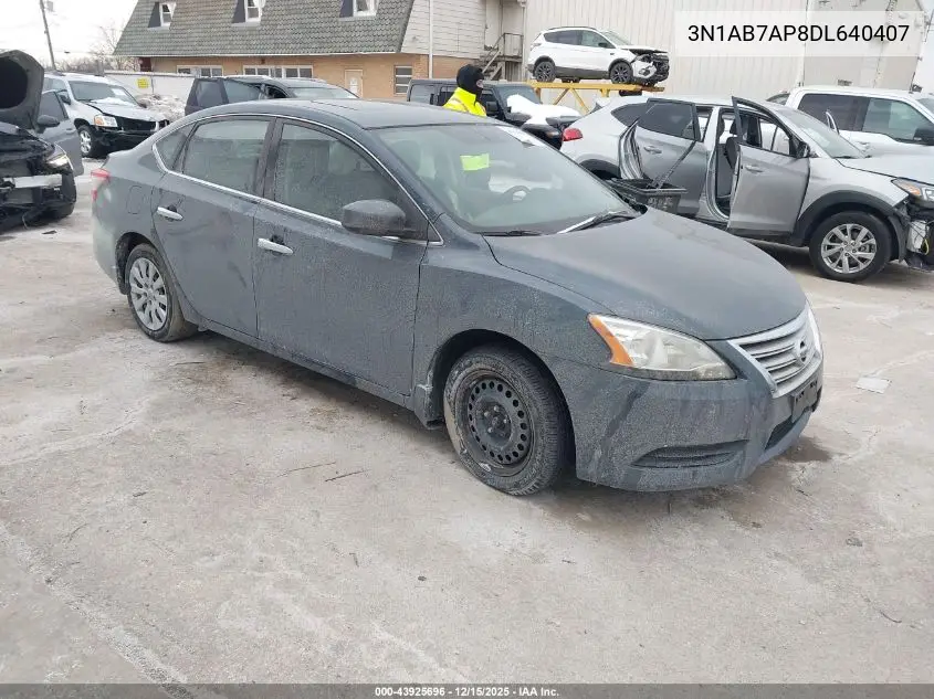 3N1AB7AP8DL640407 2013 Nissan Sentra Sv