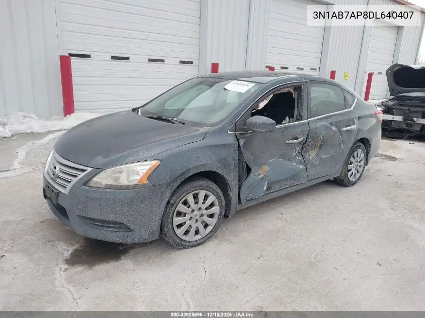 3N1AB7AP8DL640407 2013 Nissan Sentra Sv