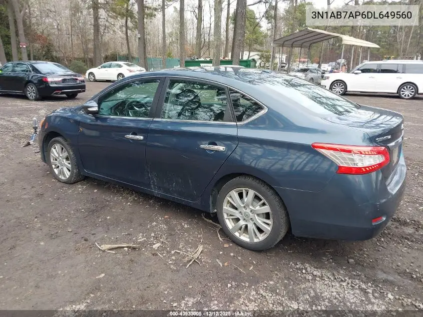 3N1AB7AP6DL649560 2013 Nissan Sentra Sl