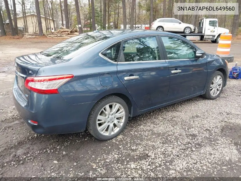 3N1AB7AP6DL649560 2013 Nissan Sentra Sl