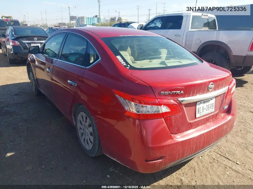 3N1AB7AP9DL725336 2013 Nissan Sentra S