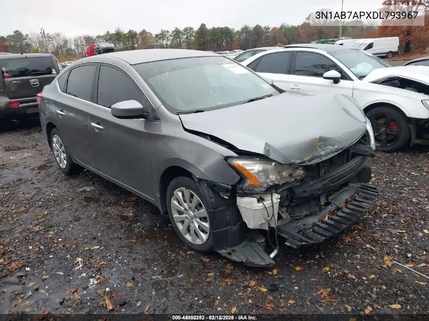 3N1AB7APXDL793967 2013 Nissan Sentra S