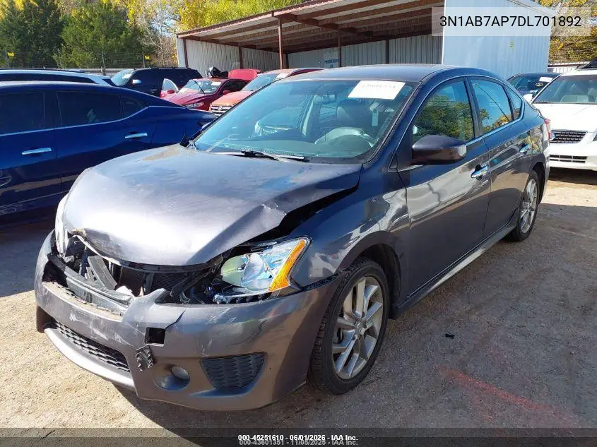 3N1AB7AP7DL701892 2013 Nissan Sentra Sr