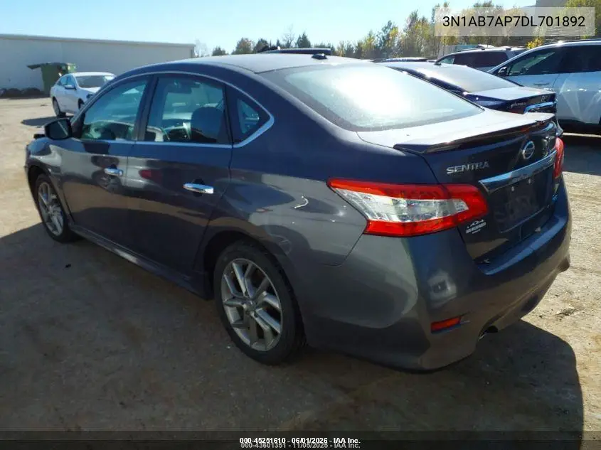 3N1AB7AP7DL701892 2013 Nissan Sentra Sr