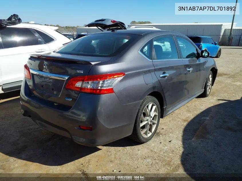 3N1AB7AP7DL701892 2013 Nissan Sentra Sr