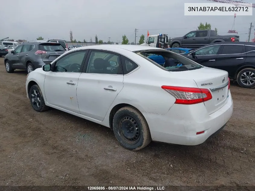 3N1AB7AP4EL632712 2014 Nissan Sentra S/Sv/Sr/Sl