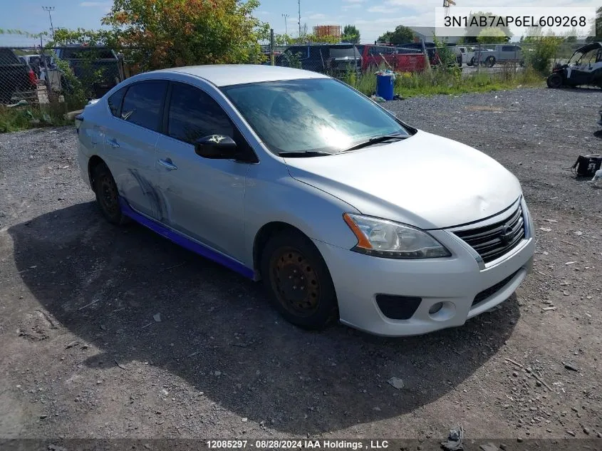 2014 Nissan Sentra VIN: 3N1AB7AP6EL609268 Lot: 12085297