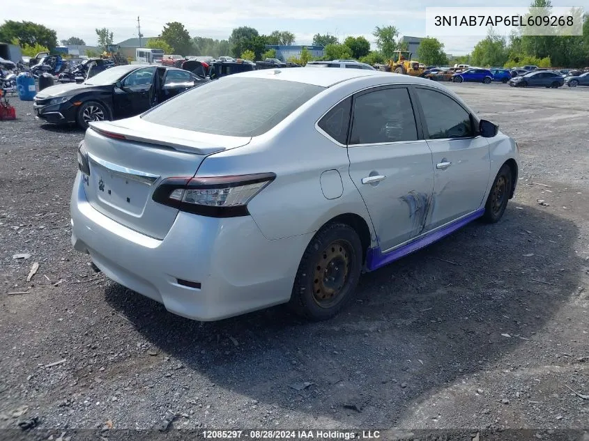 2014 Nissan Sentra VIN: 3N1AB7AP6EL609268 Lot: 12085297